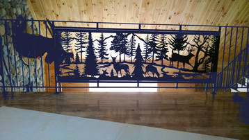 Custom Outdoor Scene Railing